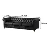 Chesterfield Sofa Black Sofa Sofas / Sectionals