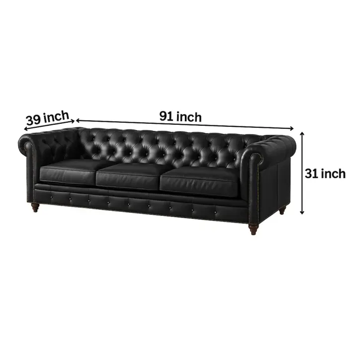 Chesterfield Sofa Black Sofa Sofas / Sectionals