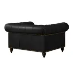 Chesterfield Sofa Chair Black — Chair, Sofas / Sectionals