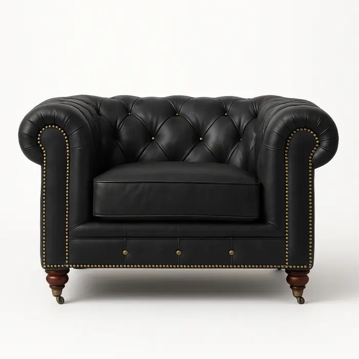 Chesterfield Sofa Chair Black