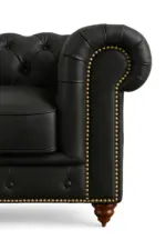 Chesterfield Sofa Chair Black — Chair, Sofas / Sectionals
