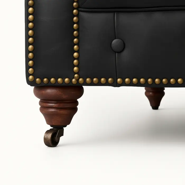 Chesterfield Sofa Loveseat Black