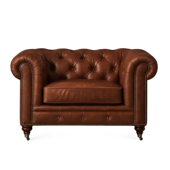 Chesterfield Sofa Chair Brown