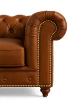 Chesterfield Sofa Chair Brown — Chair, Sofas / Sectionals