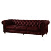 Chesterfield Sofa Burgundy Sofas / Sectionals
