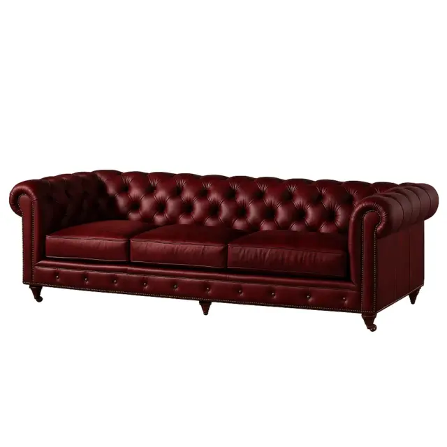 Chesterfield Sofa Burgundy Sofas / Sectionals
