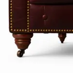 Chesterfield Sofa Loveseat Burgundy Loveseat Sofas / Sectionals