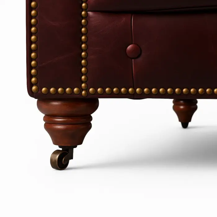 Chesterfield Sofa Loveseat Burgundy Loveseat Sofas / Sectionals