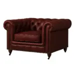 Chesterfield Sofa Chair Burgundy — Chair, Sofas / Sectionals