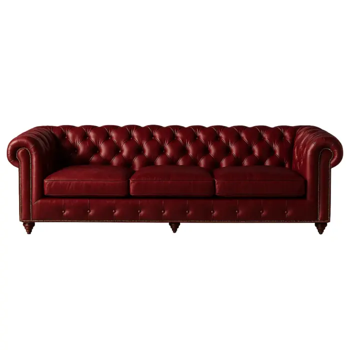 Chesterfield Sofa Burgundy Sofas / Sectionals