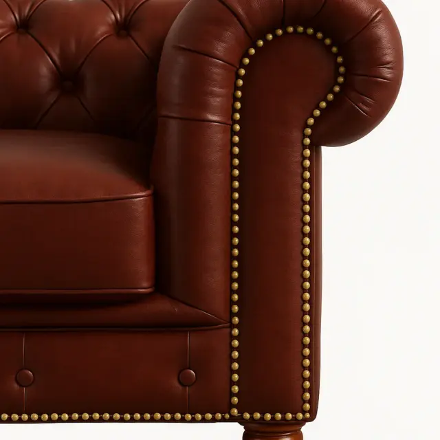 Chesterfield Sofa Burgundy Sofas / Sectionals