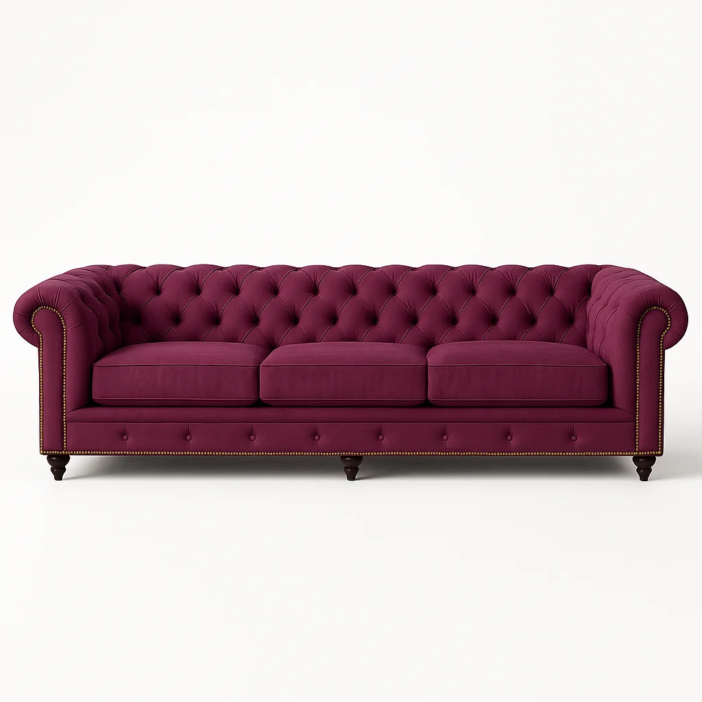 chesterfield-sofa-Purple Chesterfield Sofa - Custom Color — Sofa, Sofas / Sectionals