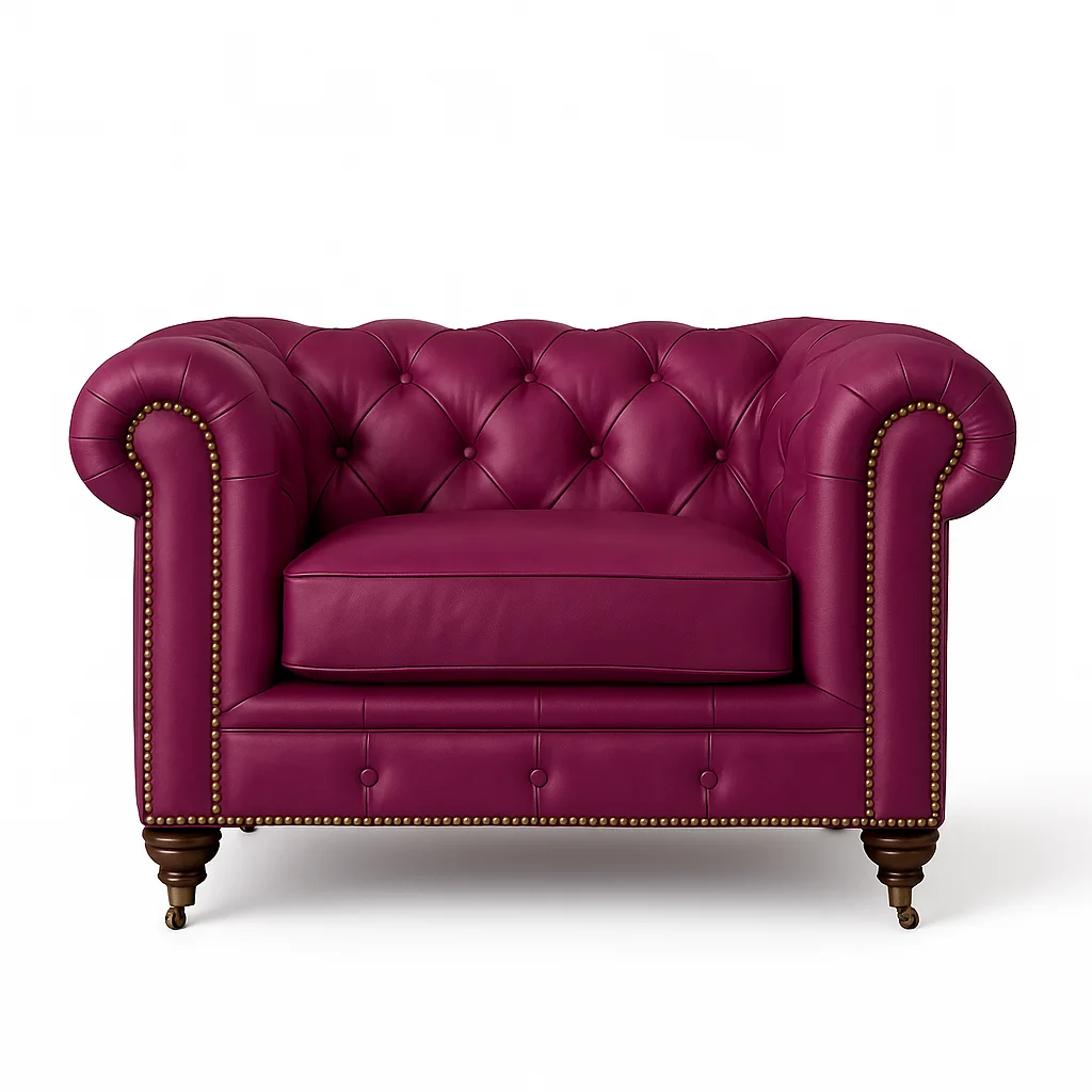chesterfield-Sofa-chair-Purple