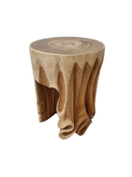Acacia Wood Side Table- Stool Living Room Furniture Solid