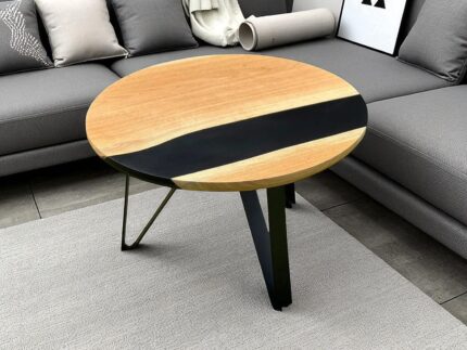 Handcrafted Epoxy Resin & Natural Wood Tables by ThunderWood