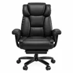 Black big and tall ergonomic office chair
