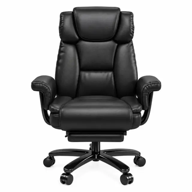 Black big and tall ergonomic office chair