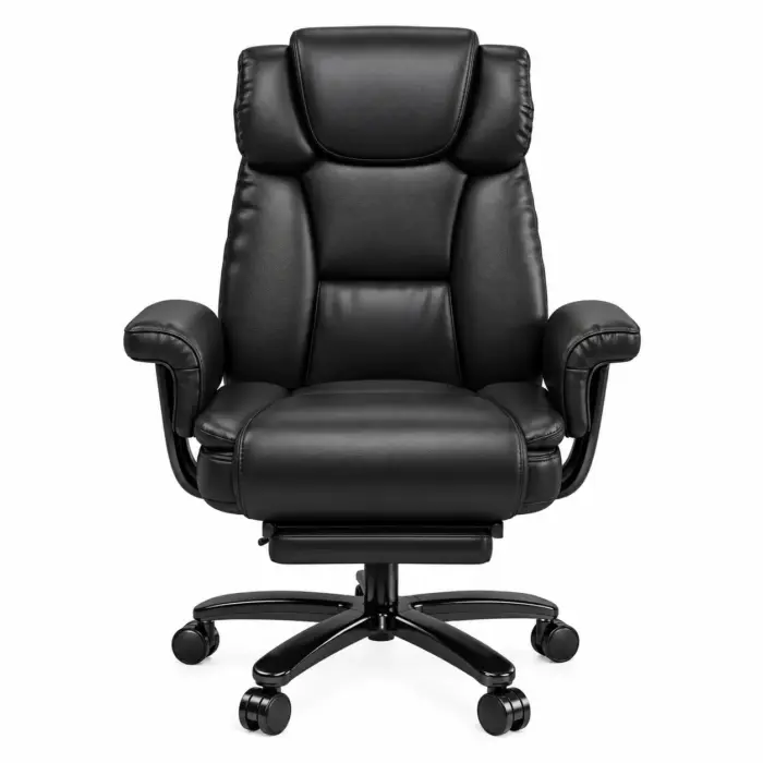 Black big and tall ergonomic office chair