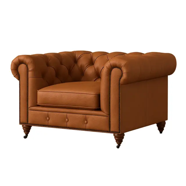 Chesterfield Sofa Chair Russet