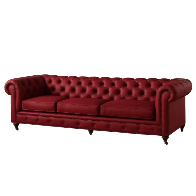 Chesterfield Sofa Cranberry