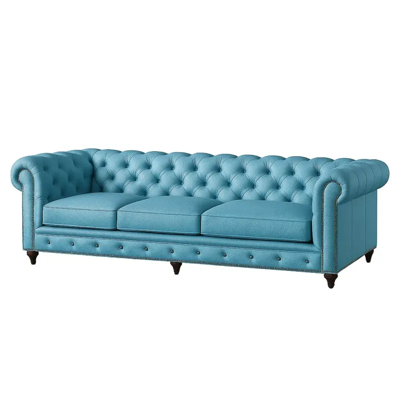 Chesterfield Sofa Sky Blue