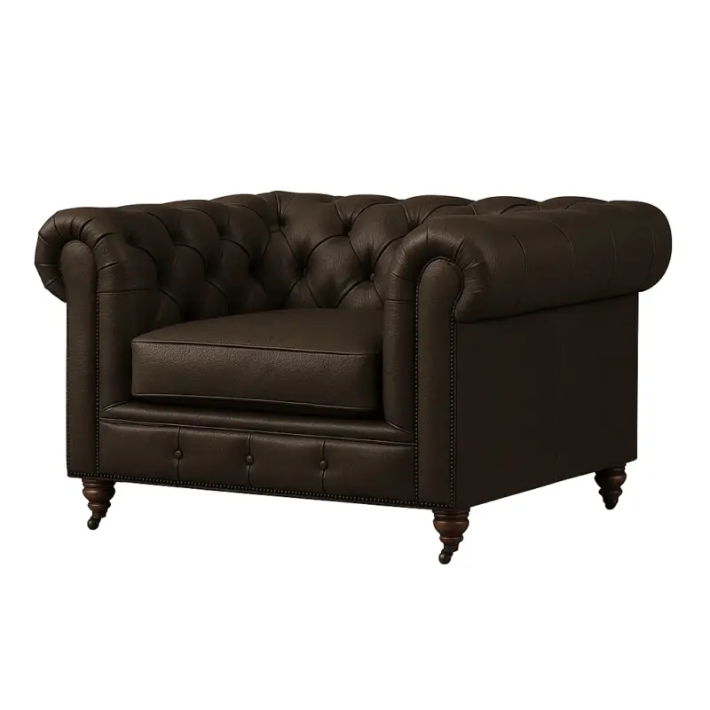 Chesterfield Sofa Chair Chocolate