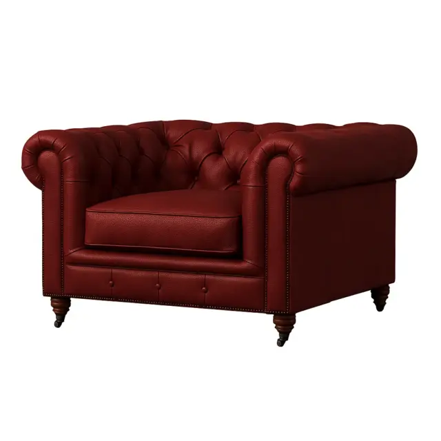 Chesterfield Sofa Chair Oxblood