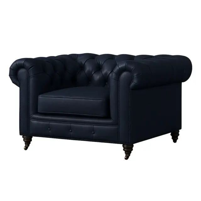 Chesterfield Sofa Chair Deep Navy