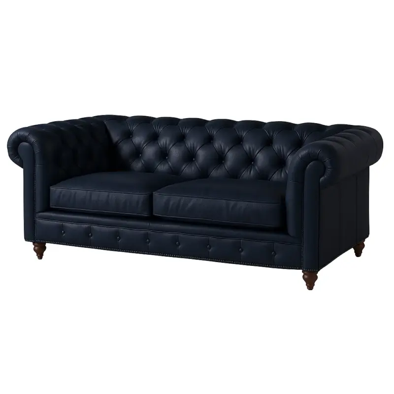 Chesterfield Sofa Loveseat Deep Navy