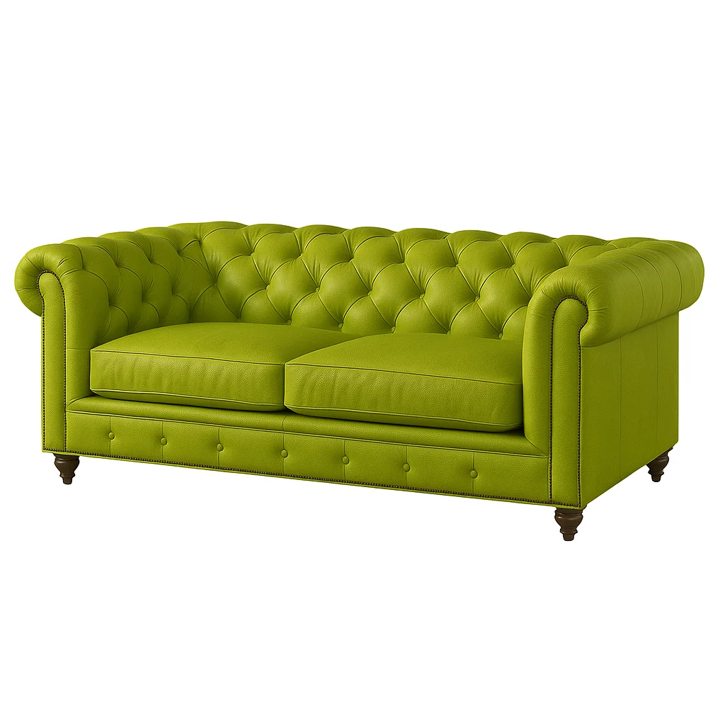 Chesterfield Sofa Loveseat Chartreuse Chesterfield Sofa Loveseat Chartreuse