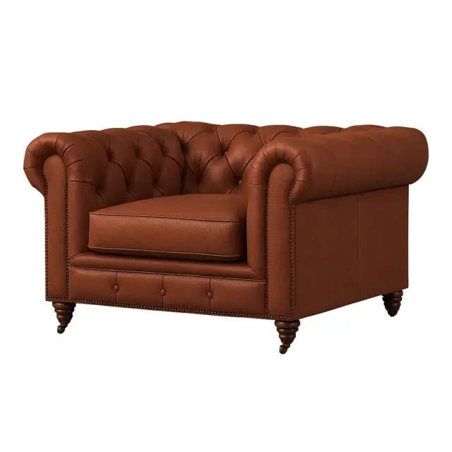 Chesterfield Sofa Chair Rosewood
