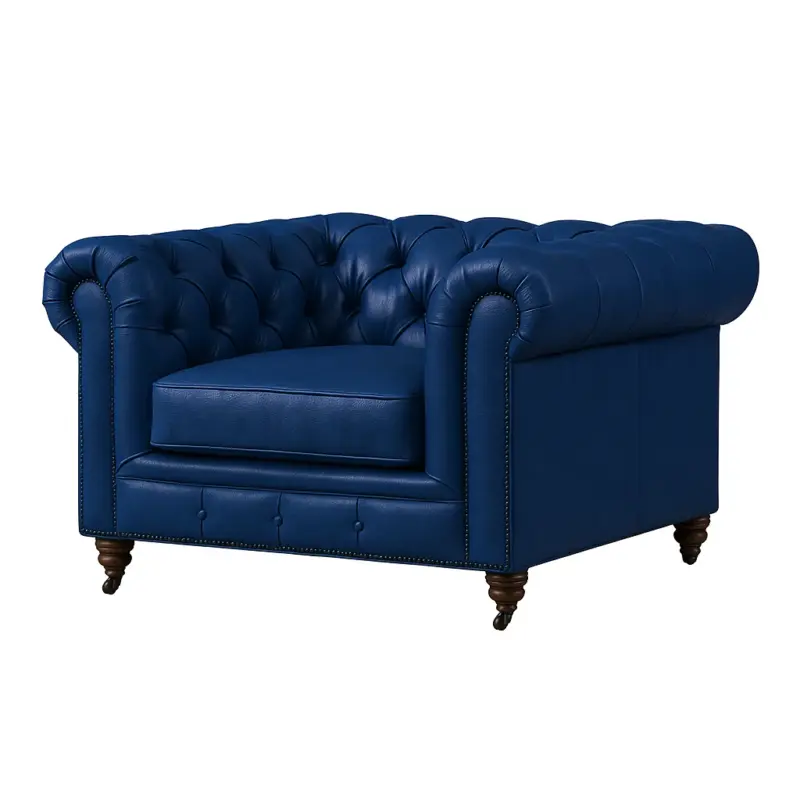 Chesterfield Sofa Chair Royal Blue