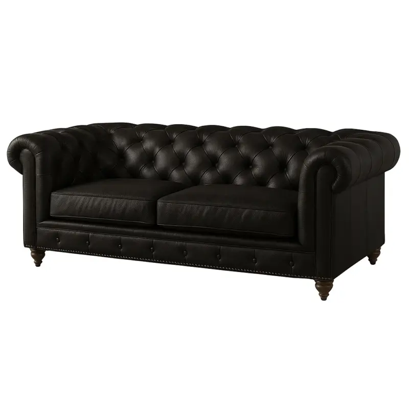 Chesterfield Sofa Loveseat Espresso