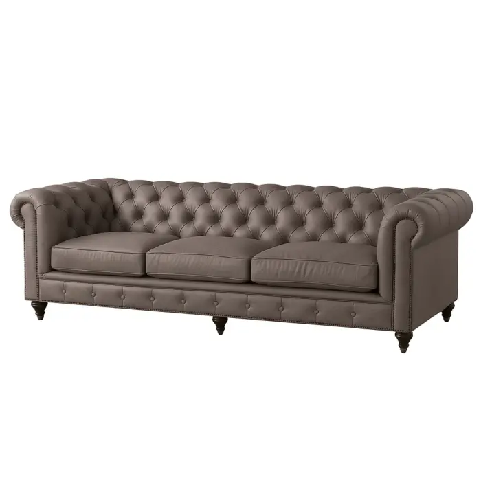 Chesterfield Sofa Mauve Gray