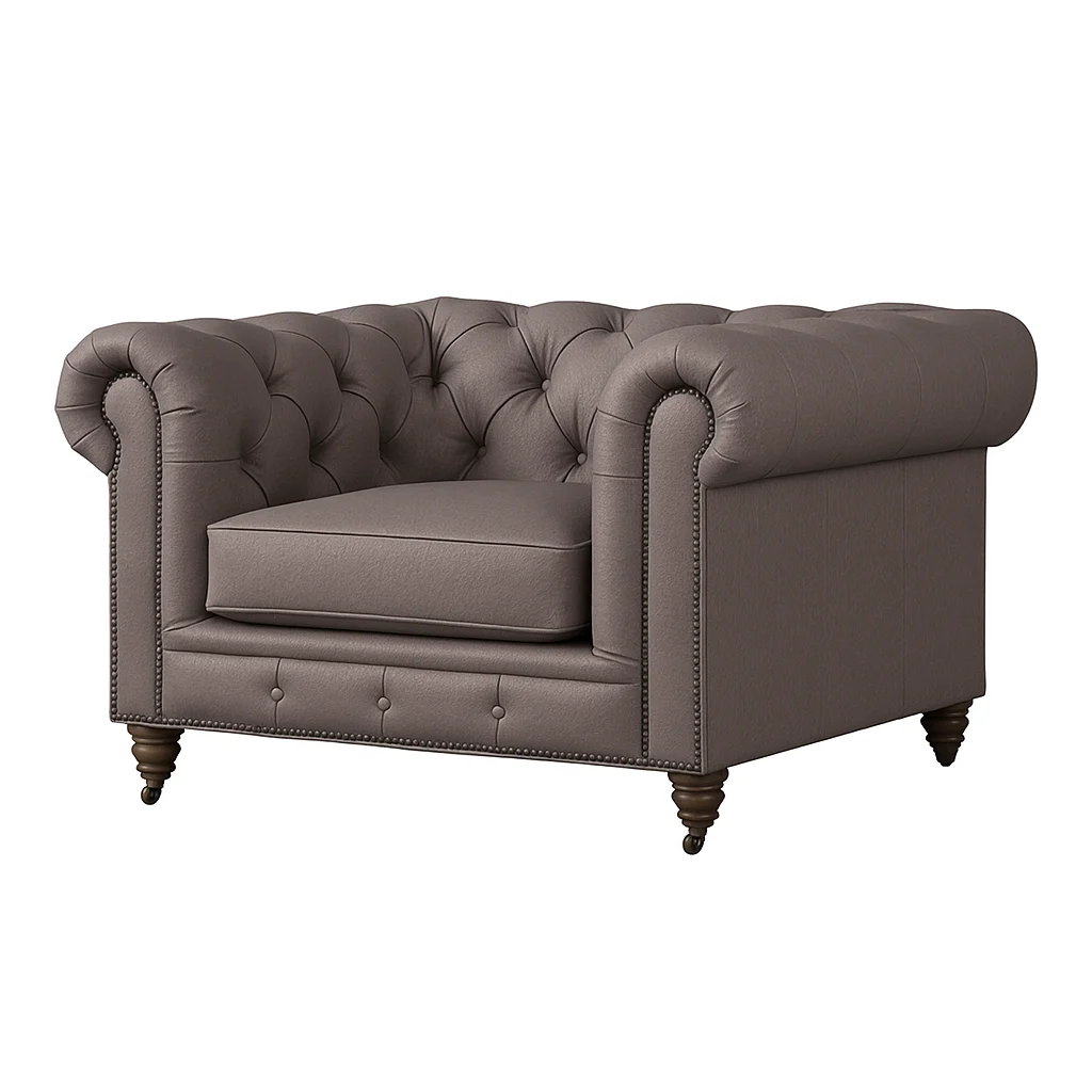 Chesterfield Sofa Chair Mauve Gray Chesterfield Sofa Chair Mauve Gray