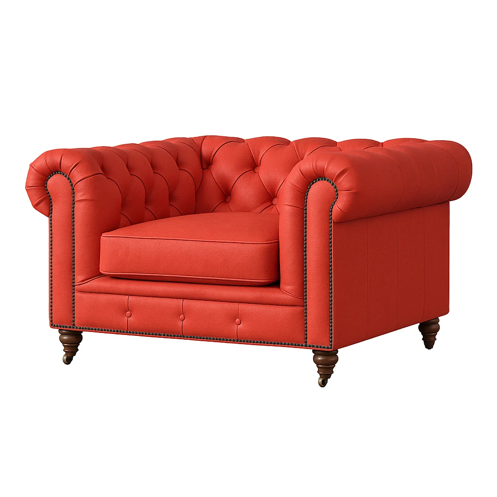 Chesterfield Sofa Chair Coral Red Chesterfield Sofa Chair Coral Red