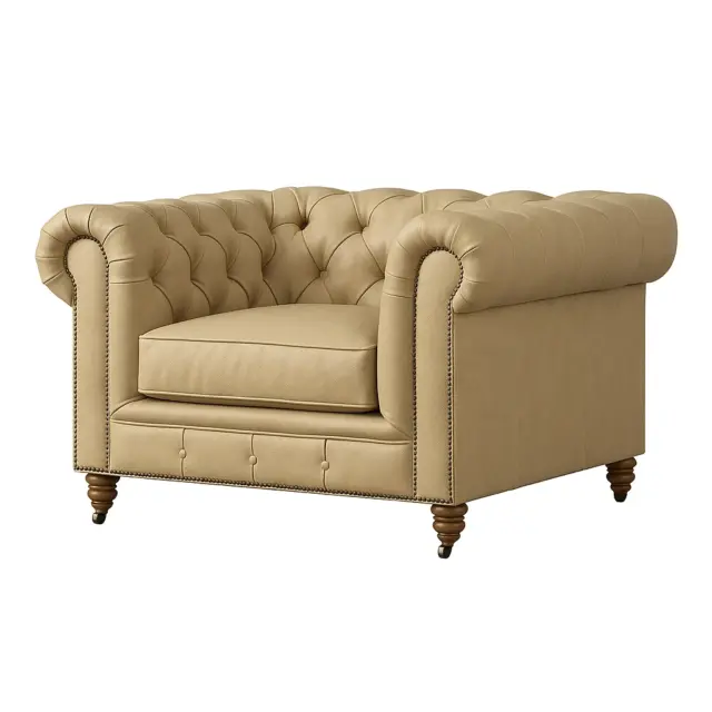Chesterfield Sofa Chair Sand
