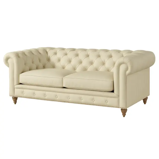 Chesterfield Sofa Loveseat Cream