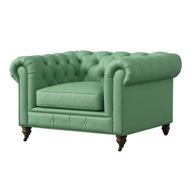 Chesterfield Sofa Chair Mint Green