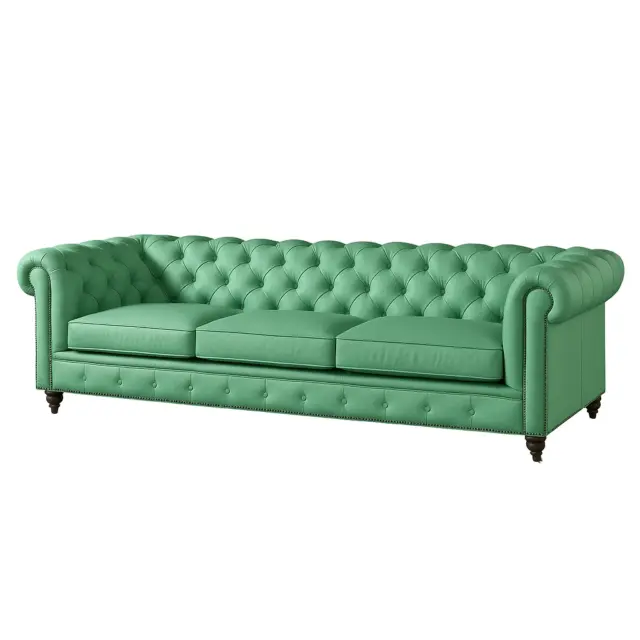 Chesterfield Sofa Mint Green
