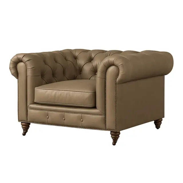 Chesterfield Sofa Chair Taupe