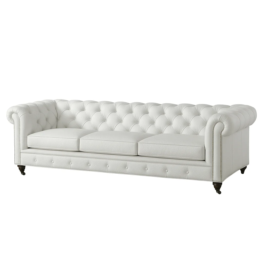 Chesterfield Sofa Snow White Chesterfield Sofa Snow White