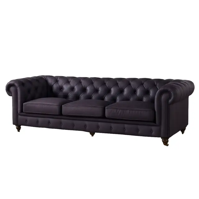 Chesterfield Sofa Eggplant