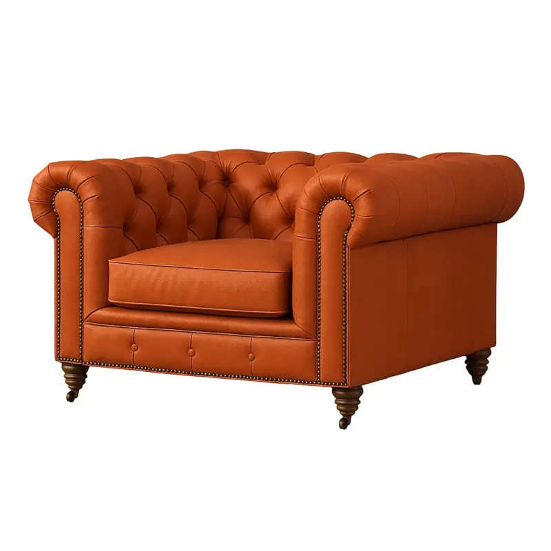 Chesterfield Sofa Chair Terracotta