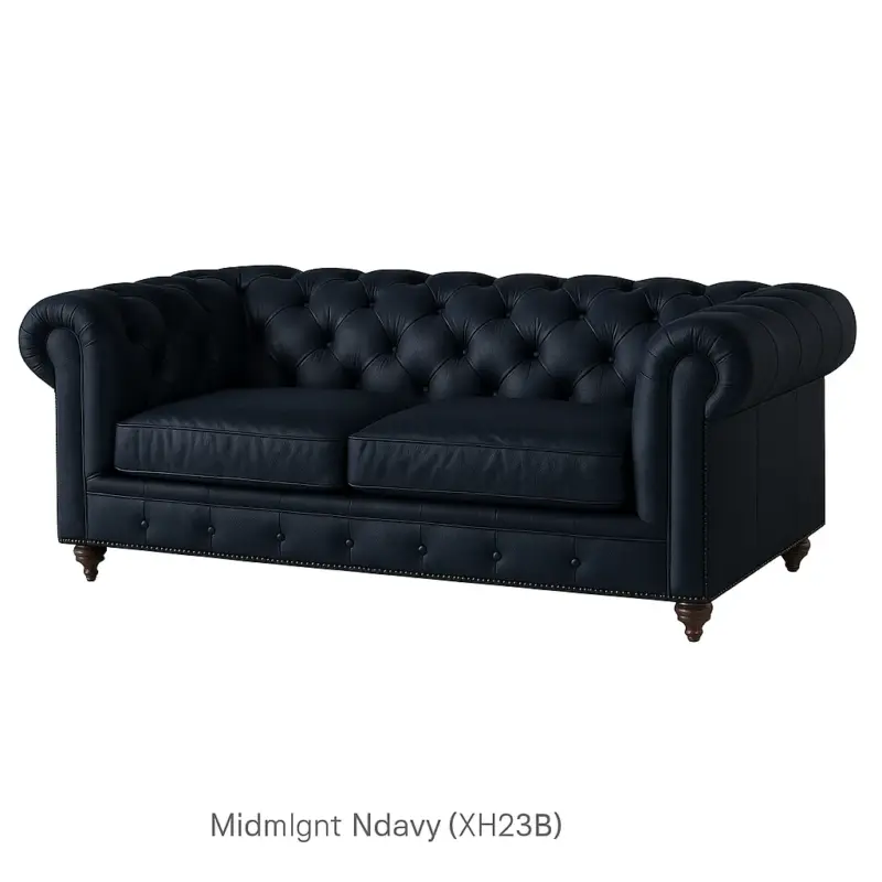 Chesterfield Sofa Loveseat Midnight Navy