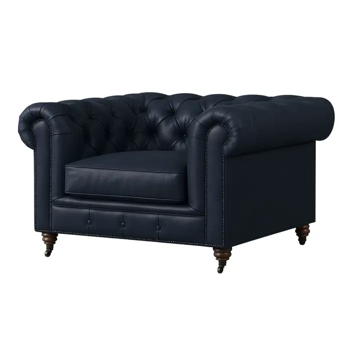 Chesterfield Sofa Chair Midnight Navy