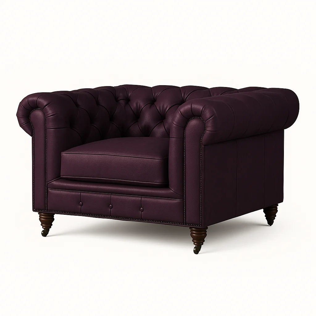 Chesterfield Sofa Chair Plum Chesterfield Sofa Chair Plum