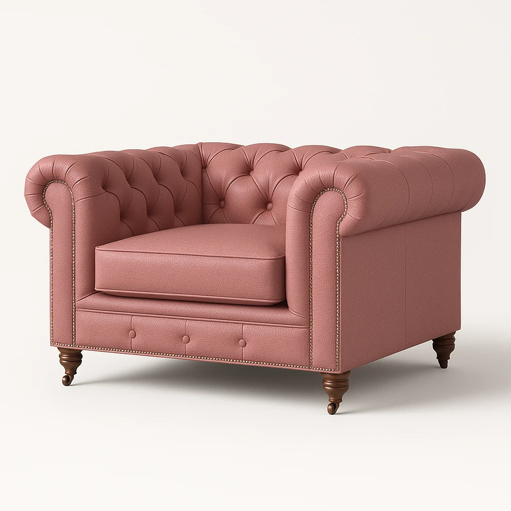 Chesterfield Sofa Chair Dusty Rose Chesterfield Sofa Chair Dusty Rose