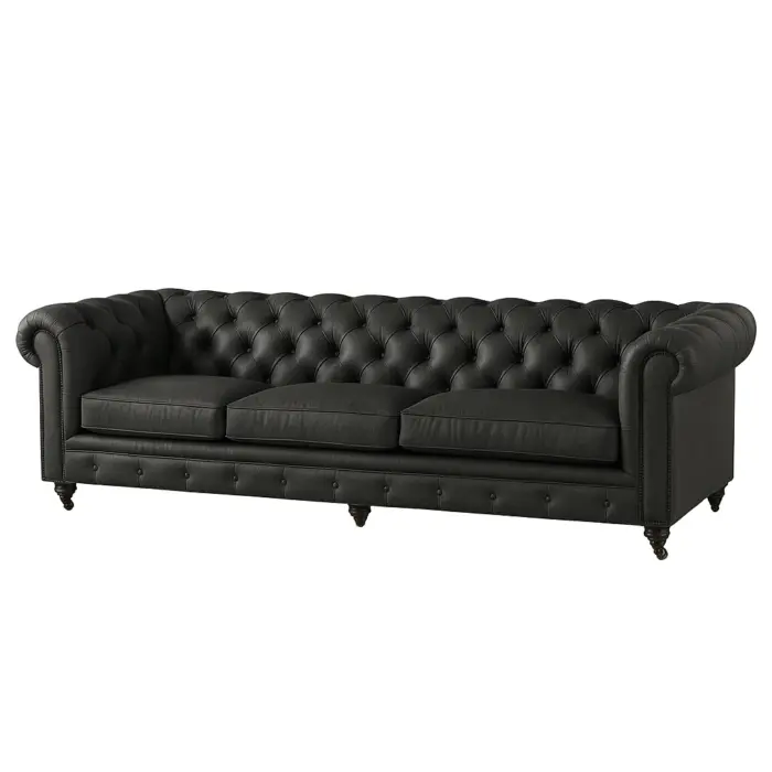 Chesterfield Sofa Charcoal Gray