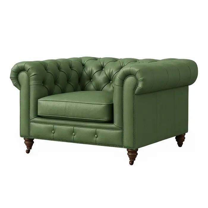 Chesterfield Sofa Chair Sage Green
